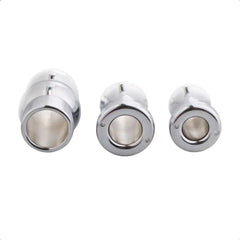 Aluminum Alloy Hollow Butt Plug 2.36 to 3.15 Inches Long