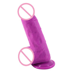 Erotic Big Fat Thick Dildo With Suction Cup and Testicles