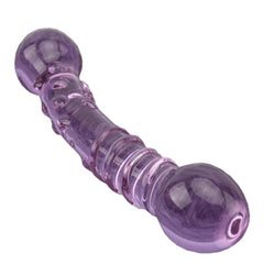 Purple Double Ended Glass Dildo