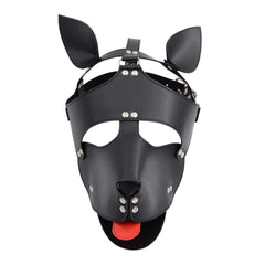 Leather Pet Play Dog Mask