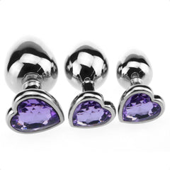 Candy Heart Anal Plug Set (3 Piece)