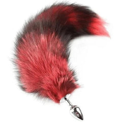 Super Fluffy and Colorful Foxy Tail Butt Plug 22 Inches Long