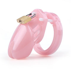 Pink Sissy Chastity Cage