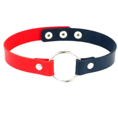 Colorful Synthetic Leather BDSM Choker