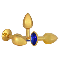 Small Golden Jeweled Butt Plug