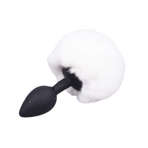 3' Silicone Brown Bunny Tail Plug