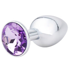 Elegant Gemmed Steel Anal Plug