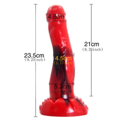 Ferocious Red Fantasy Animal Dildo