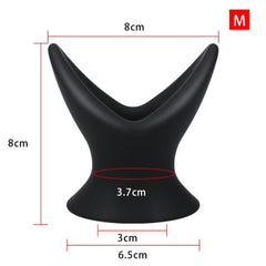 V-Shaped Silicone Hollow Butt Plug 2.76 to 3.94 Inches Long