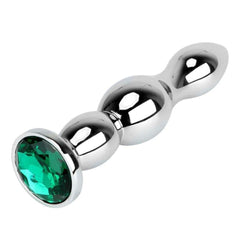 Stainless Tower Jeweled Butt Plug 4.72 Inches Long