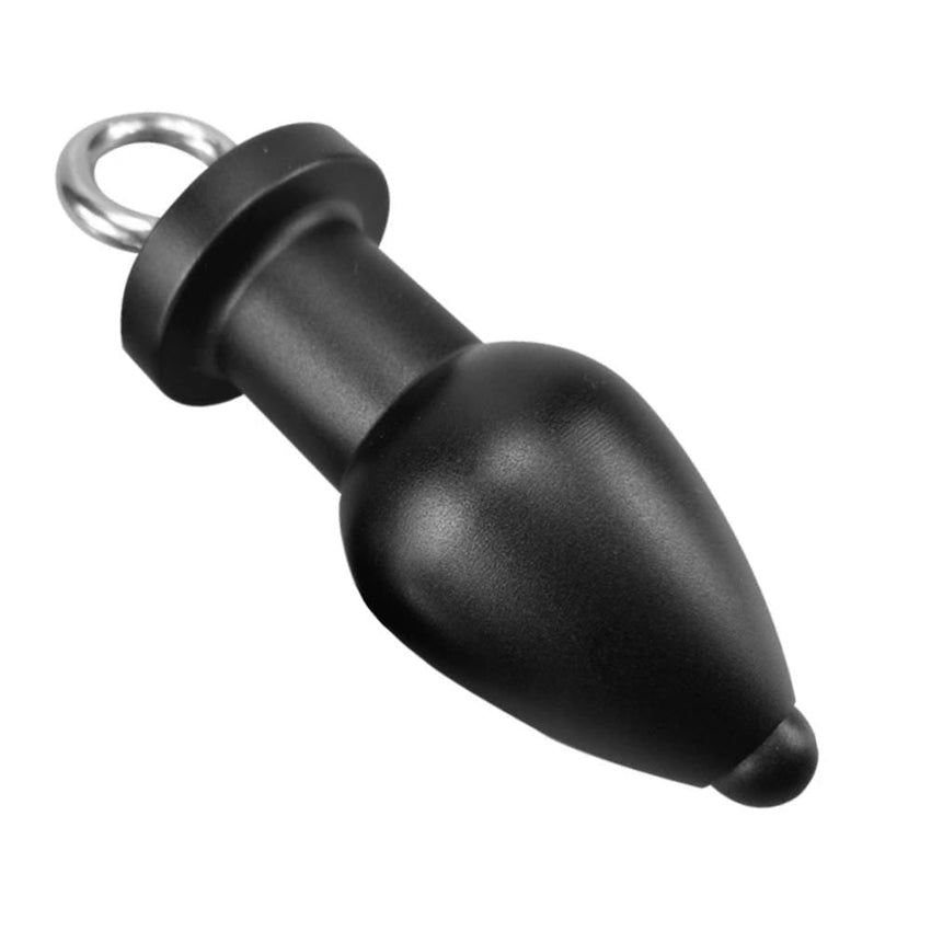 Metal Ass Dilator Hollow Butt Plug 4.53 Inches Long