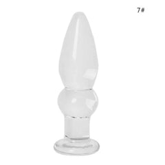 7 Styles Crystal Glass Stimulator Plug