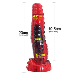 Ferocious Red Fantasy Animal Dildo