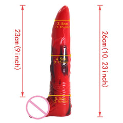 Ferocious Red Fantasy Animal Dildo