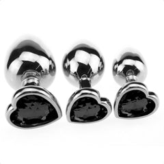 Candy Heart Anal Plug Set (3 Piece)