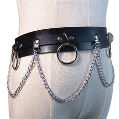 Leather and Chains BDSM Belt