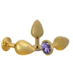 Small Golden Jeweled Butt Plug