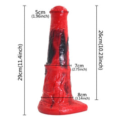 Ferocious Red Fantasy Animal Dildo