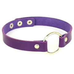 Colorful Synthetic Leather BDSM Choker