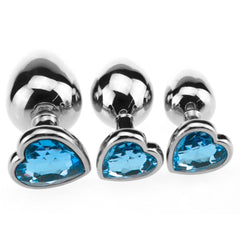 Candy Jeweled Butt Plug Set (3 Piece)