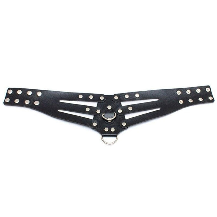 Seductive PU Leather Posture Collar