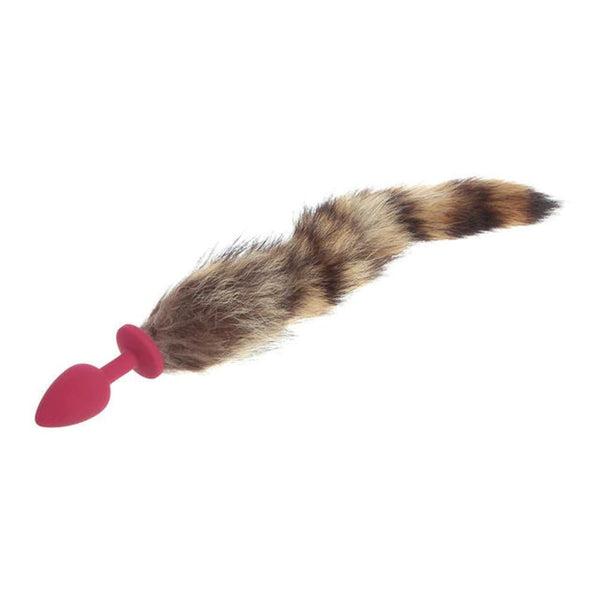 15' Silicone Brown Fox Tail Plug