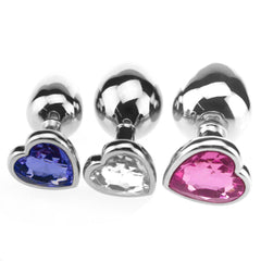 Candy Heart Anal Plug Set (3 Piece)