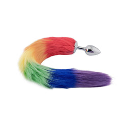 Rainbow Fox Tail Metal Plug 18'