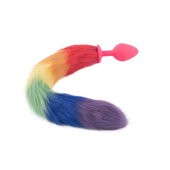 Rainbow Fox Silicone Tail Plug 18'