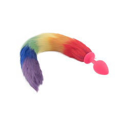 Rainbow Fox Silicone Tail Plug 18'