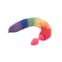 Rainbow Fox Silicone Tail Plug 18'