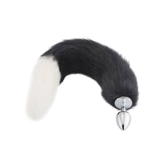 Black & White Cat Tail Plug 16'