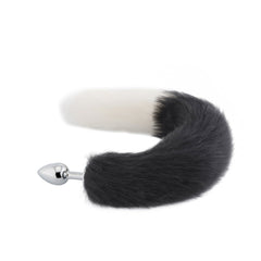 Black & White Cat Tail Plug 16'