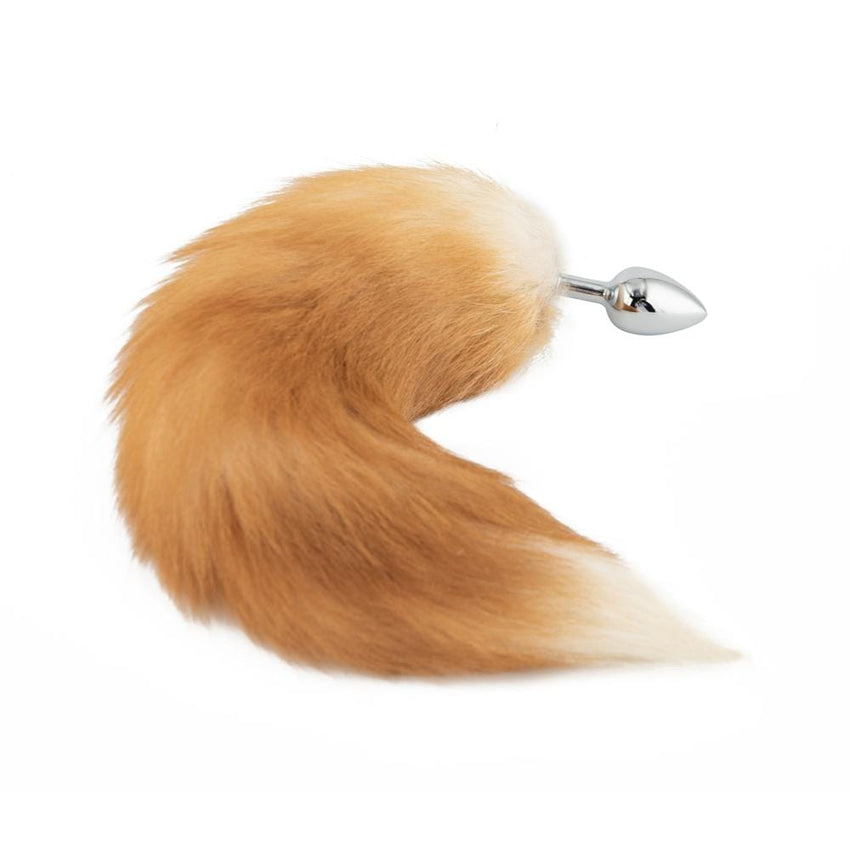 Orange Metal Fox Tail Plug 16'