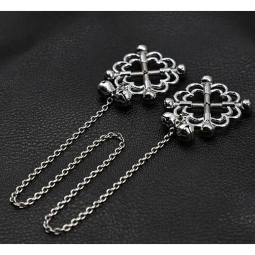 Flower Bondage Faux Nipple Rings