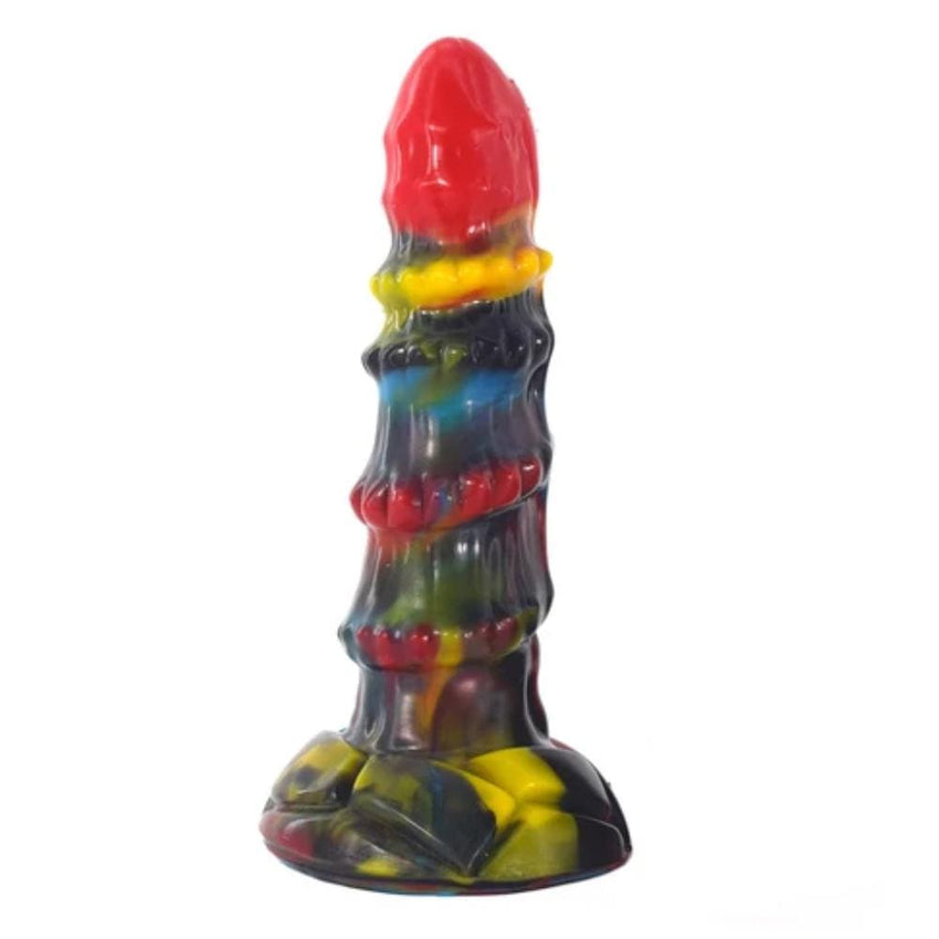 Galaxy Coat Ribbed Fantasy Dildo