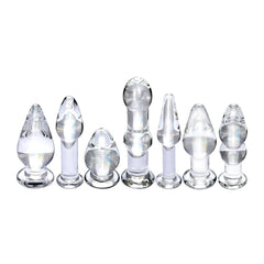 7 Styles Crystal Glass Stimulator Plug