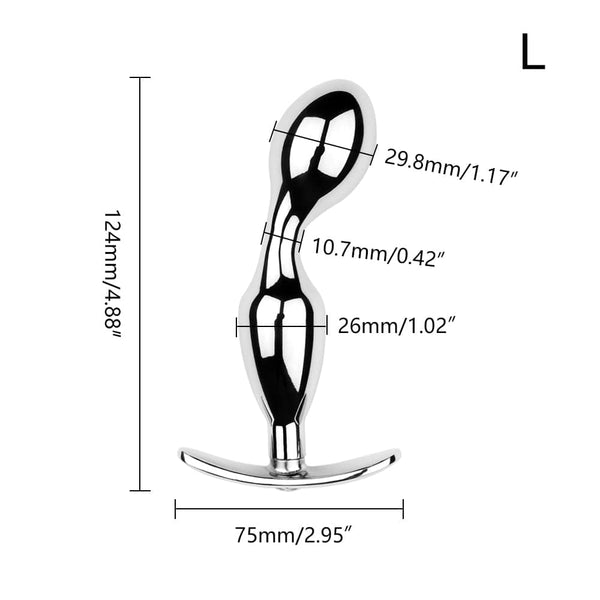 Bulbous Metal Prostate Massager