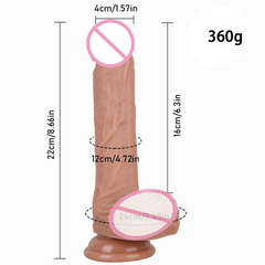 8 Inch Strap On Relistic Dildo with Suction Cup and Balls