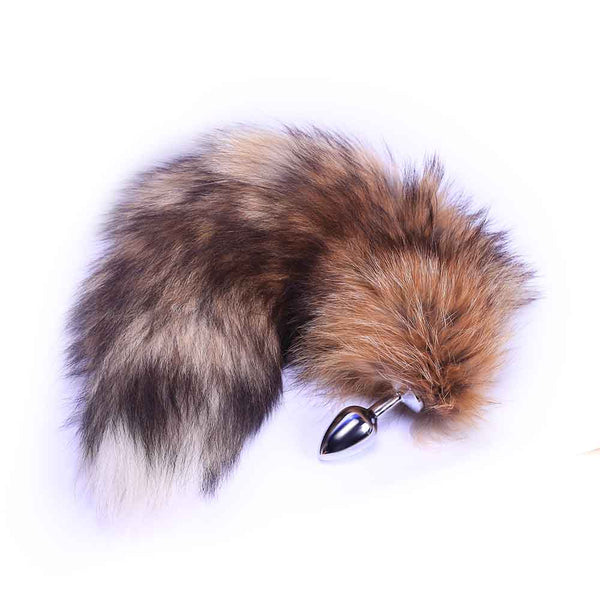 Realistic Fox Tail Butt Plug 18 Inches Long