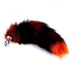 Black & Orange Fox Tail Plug 16'