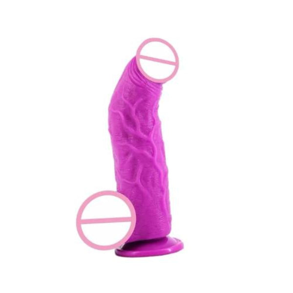 Coarse Simulation 9 Inch Purple Dildo