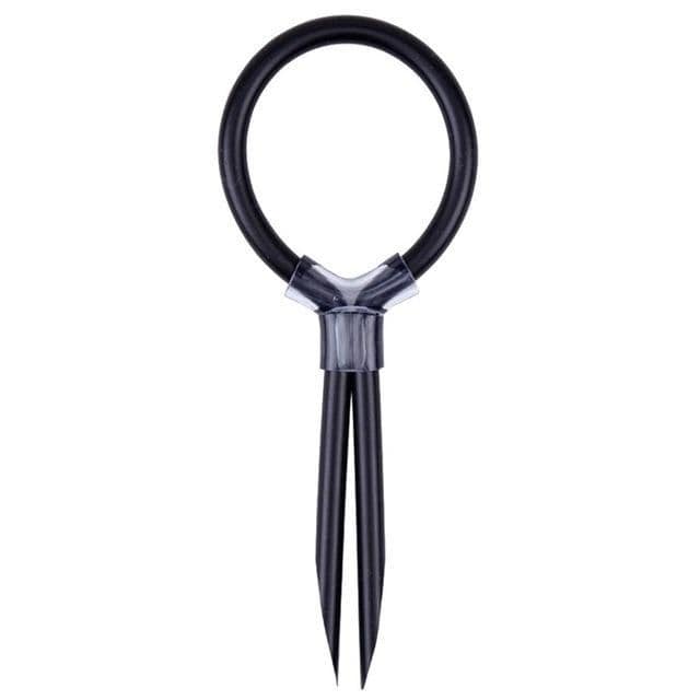 Black Silicone Lasso Cock Ring