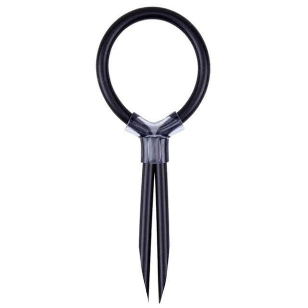 Black Silicone Lasso Cock Ring