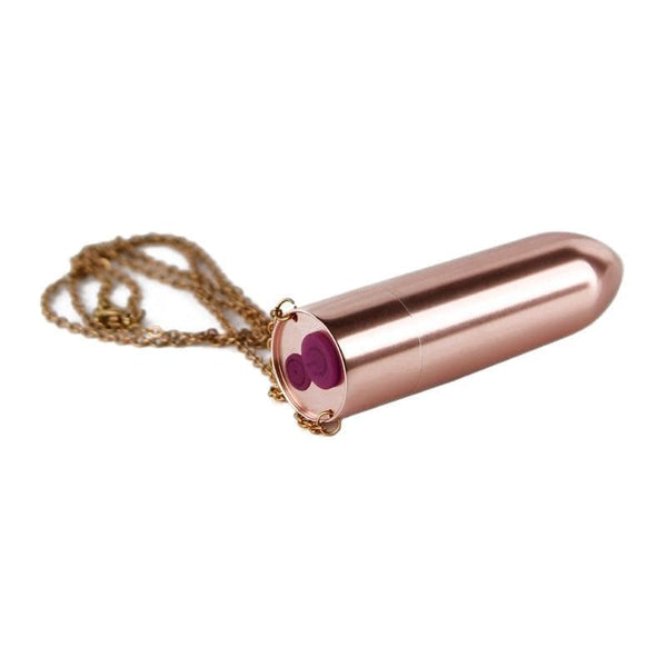 Rechargeable Metallic Necklace Vibrator