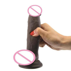 Surreal Skin-Like Feel Chocolate Strap On Dildo