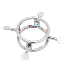 Torture Stimulation Silver Cock Ring