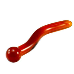 Hot Orange Crystal Double Ended Dildo