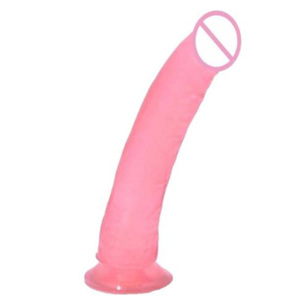 Flexible Jelly Sucker Pink Dildo