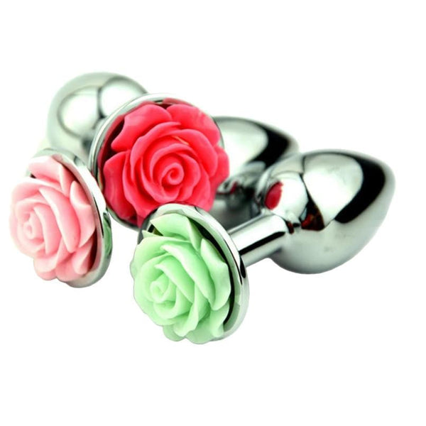 Colorful Flower Metal Dildo